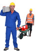 Two lanual workers