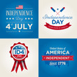 Happy independence day cards U.S.A, 4 th of July