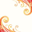 Floral background. Watercolor abstract frame.
