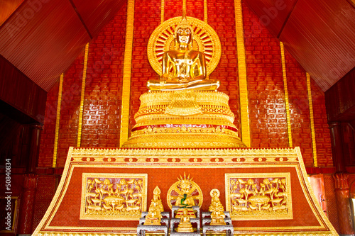 Photo: Gold buddha in thai temple Gold buddha in thai temple