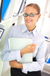 Smiling businesswoman