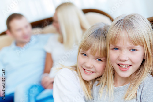 Photo: Affectionate twins Affectionate twins