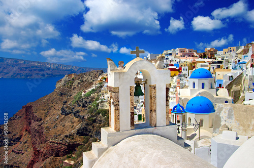 Photo: beautiful white blue Santorini beautiful white blue Santorini