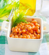 white bean with tomato sauce