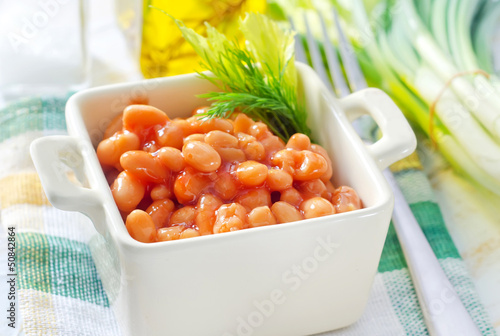Photo: white bean with tomato sauce white bean with tomato sauce