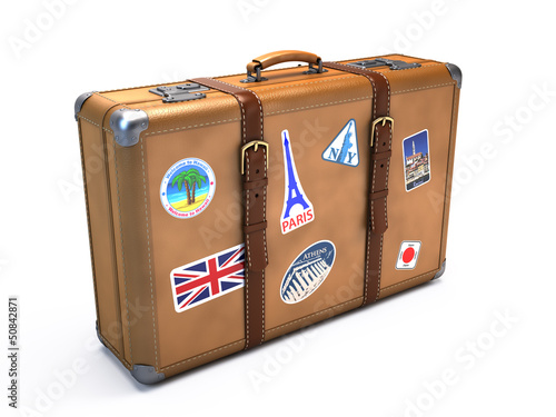 Illustration: Vintage suitcase Vintage suitcase