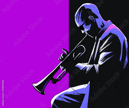 Vector: Trumpet player Trumpet player