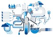 Water infographic elements