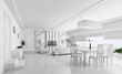 Interior of modern apartment 3d