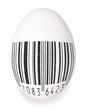 Egg with black bar-code