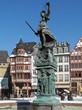 Justitia auf dem Römerbrunnen in Frankfurt