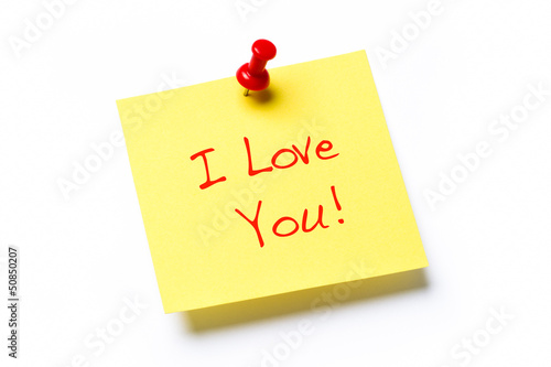 Photo: I Love You note I Love You note