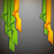 abstract background with multicolored ribbons