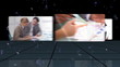 Montage of business colleagues at work