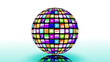 Application icons spinning in a sphere