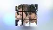 Video: Cube with videos about business people inside Cube with videos about business people inside