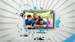 Animation of screens with family