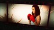 Animation of various people boxing