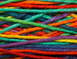 Multicolored yarn roll