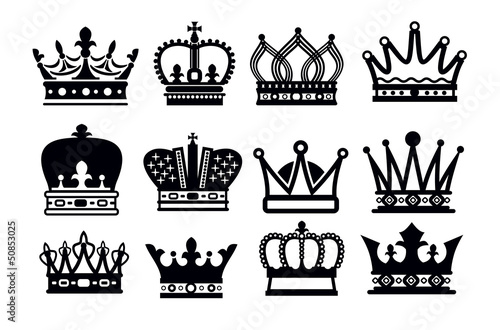 Vector: crown icons crown icons