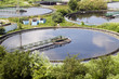 Cleaning construction for a sewage treatment