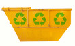 Photo: Container mit Recylingzeichen Container mit Recylingzeichen