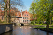 Minnewater in Brugge, Belgium