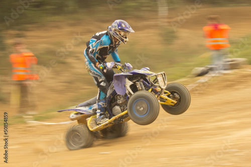 Photo: Dynamic shot of rider in the quad jump Dynamic shot of rider in the quad jump