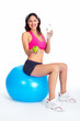 Young beautiful fitness woman.