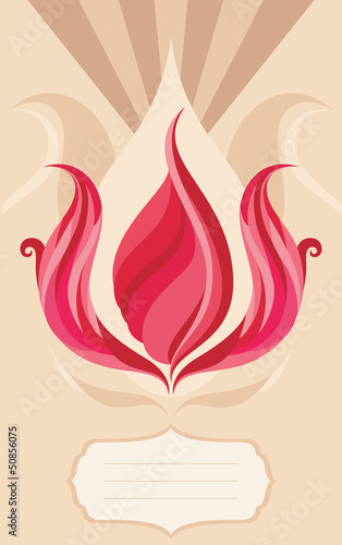 Vector: floral wedding or birthday card floral wedding or birthday card