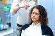 woman in hair salon