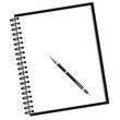 notebook and pen