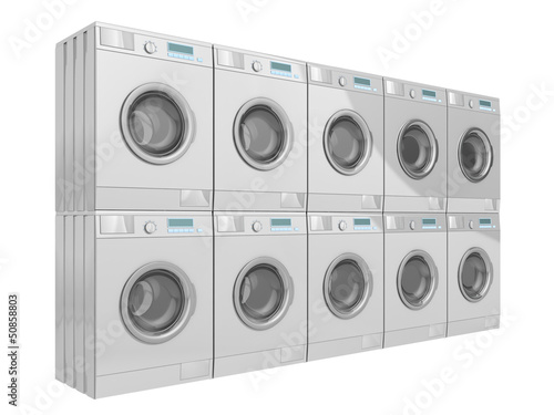 Illustration: washing machine on a white background washing machine on a white background