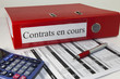 classeur, contrats en cours