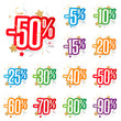 Etiquettes prix "Spécial fête"