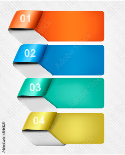 Vector: Set of info graphics banners with numbers. Vector illustration Set of info graphics banners with numbers. Vector illustration