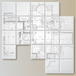 Template with architectural design elements