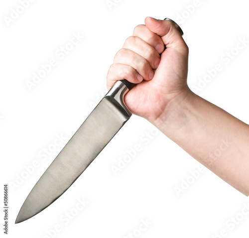 Photo: hand with a knife hand with a knife
