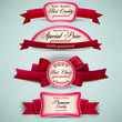Set of Superior Quality and Satisfaction Guarantee Ribbons, Labe