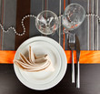 Table setting festive table