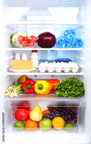 Photo: Refrigerator full of food Refrigerator full of food