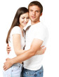 Foto: Portrait of a young beautiful smiling couple Portrait of a young beautiful smiling couple