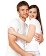 Foto: Portrait of a young beautiful smiling couple Portrait of a young beautiful smiling couple