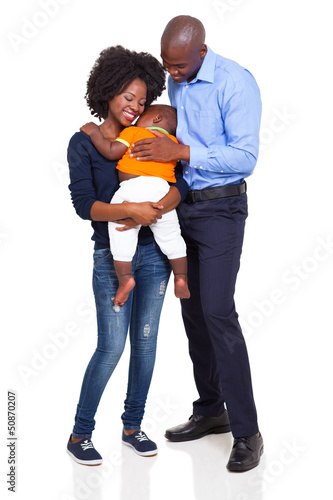 Photo: happy young african family full length happy young african family full length