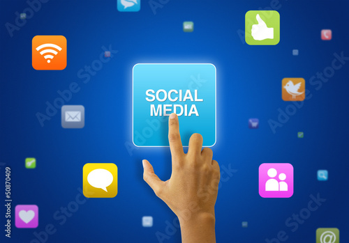 Photo: Social Media touchscreen Social Media touchscreen