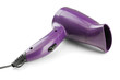 Hair dryer on purple background