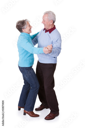 Photo: Portrait Of Senior Couple Dancing Portrait Of Senior Couple Dancing