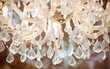 Vintage crystal lamp details