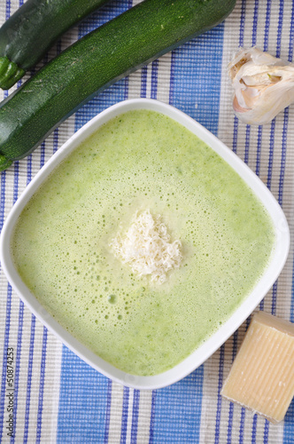 Photo: Zucchini Parmesan Suppe Zucchini Parmesan Suppe