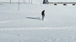 Snowboarder off piste